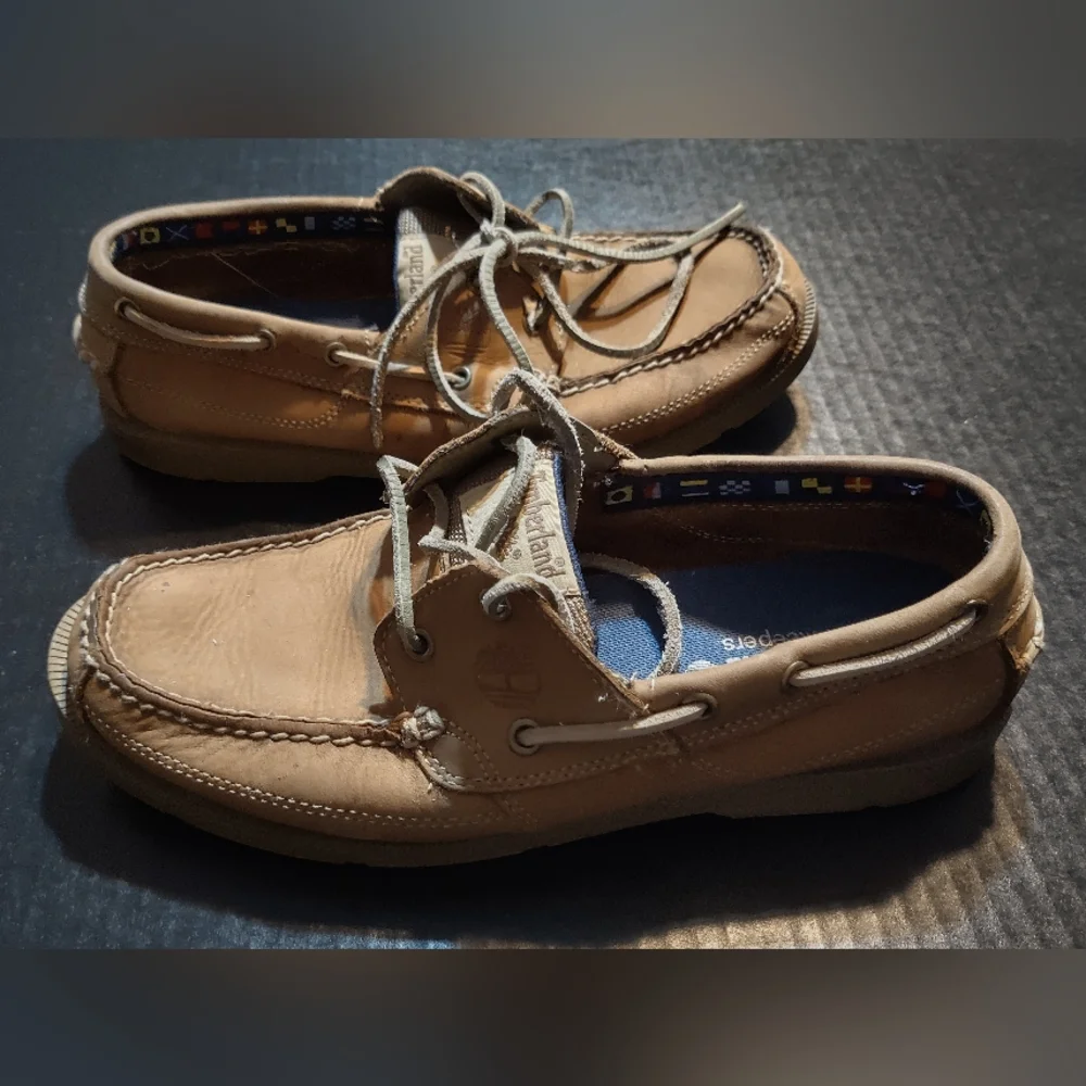 Timberland‎ Earthkeepers Men's Sz 9.5 Brown Suede Leather Boat Deck Shoes